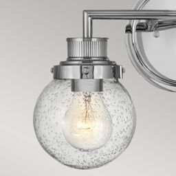 Netlighting Hinkley Poppy Bathroom Wall Lamp Polished Chrome IP44 in Grey - thumbnail 4