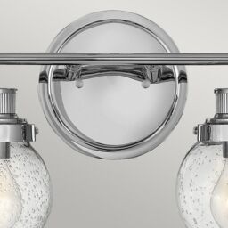 Netlighting Hinkley Poppy Bathroom Wall Lamp Polished Chrome IP44 in Grey - thumbnail 2