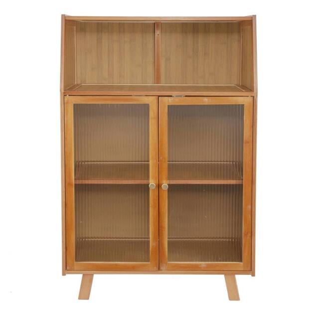 NESTLUNE Kitchen Cabinet Pantry Storage Organizer Bamboo in Brown - Size: 100 cm x 100 cm - image 1