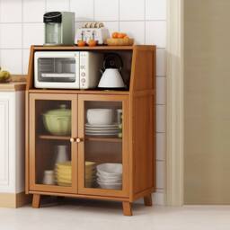NESTLUNE Kitchen Cabinet Pantry Storage Organizer Bamboo in Brown - Size: 100 cm x 100 cm - thumbnail 3