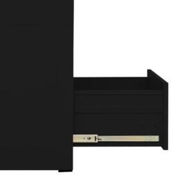Berkfield Home Filing Cabinet Black 46x62x102.5 cm Steel - thumbnail 7