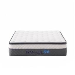 FWStyle Muse Thick Pillow Top Pocket Sprung UK Small Double Mattress 35cm in White - Size: Single - thumbnail 2