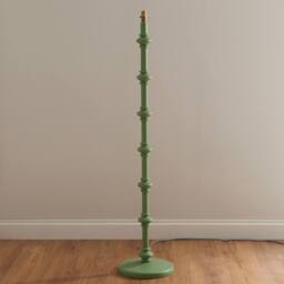 Netlighting Carnaby Green Floor Lamp Pink Fabric Ripple Shade 35cm B22 - thumbnail 3