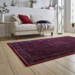 The Rug Shop UK Red Border Traditional Polypropylene Easy To Clean Rug - Size: 280 cm x 380 cm - thumbnail 2