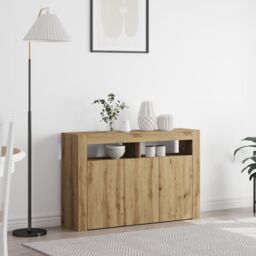 Berkfield Home Sideboard Artisan Oak Engineered Wood 116 x 30 x 75 cm Sideboard in Brown