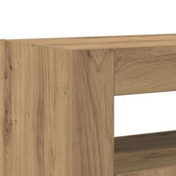 Berkfield Home Sideboard Artisan Oak Engineered Wood 116 x 30 x 75 cm Sideboard in Brown - thumbnail 9