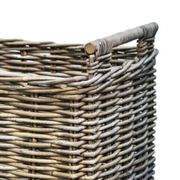 Ivyline Natural Rattan Log Cart H49cm W58cm - thumbnail 4
