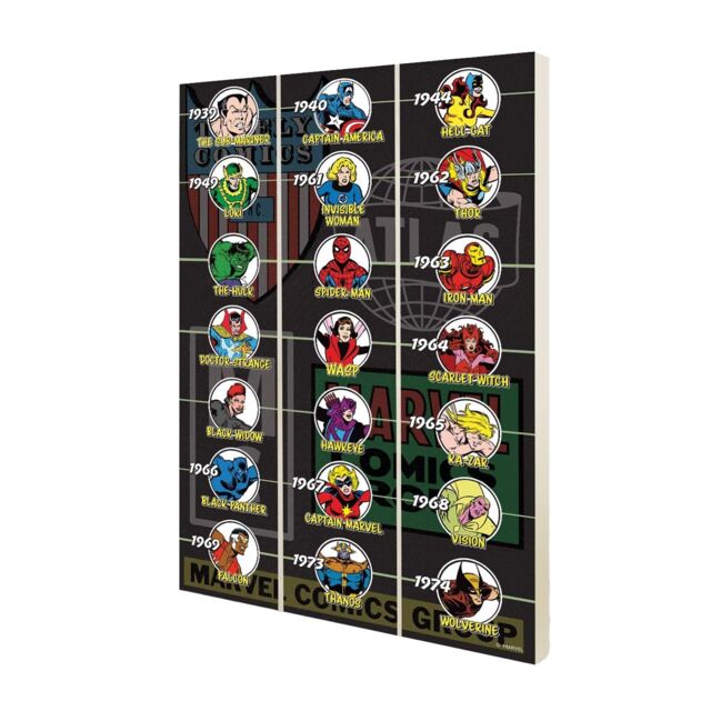 Marvel Timeline Of Ages - Fayzal Wood Print - image 1