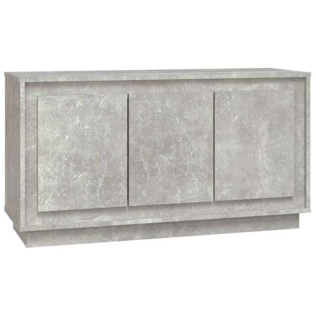 Berkfield Home Sideboard Concrete Grey 102x35x55 cm Engineered Wood - Size: 102 x 35 x 55 cm - image 1