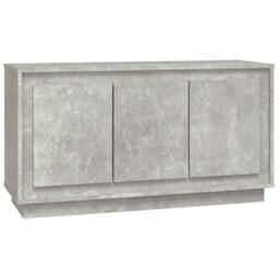 Berkfield Home Sideboard Concrete Grey 102x35x55 cm Engineered Wood - Size: 102 x 35 x 55 cm - thumbnail 1