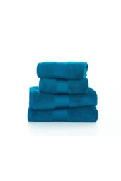 Deyongs Bliss Pima Supersoft Fluffy Cotton 650gsm Towels in Turquoise - Size: Bath Sheet - thumbnail 2