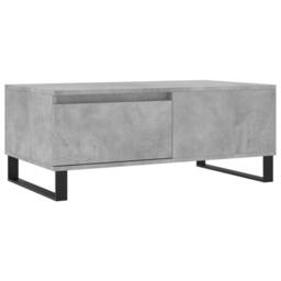 Berkfield Home Coffee Table Concrete Grey 90x50x36.5 cm Engineered Wood - thumbnail 1