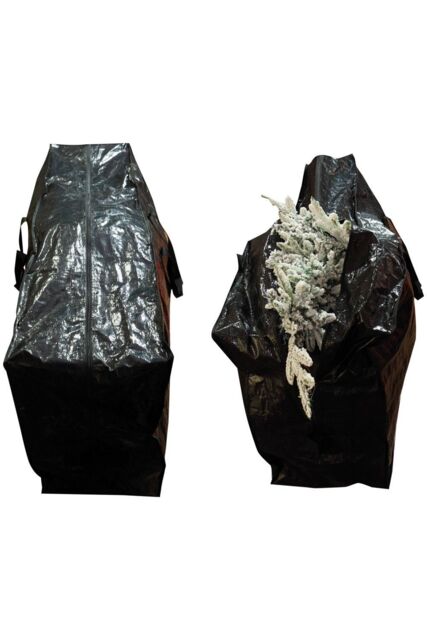 Netagon Set of 2 Seasonal Storage Bags (L) 635x1320x381 (S) 510x1220x381 in Black - image 1