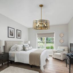 NIVOR 4 Light Pendant Farmhouse Unique Design Adjustable Gold Chandelier E14 in Metallic Gold - thumbnail 7