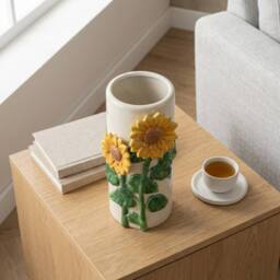 Garden Greatness 3D Ceramic Sunflower Vase - Size: 1 Pack - thumbnail 2