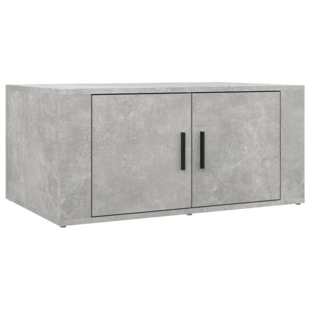 Berkfield Home Coffee Table Concrete Grey 80x50x36 cm Engineered Wood - Size: 80 x 50 x 36 cm - image 1