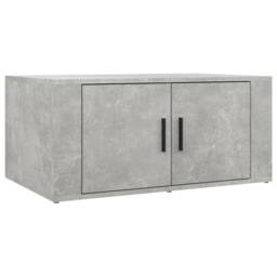 Berkfield Home Coffee Table Concrete Grey 80x50x36 cm Engineered Wood - Size: 80 x 50 x 36 cm - thumbnail 1