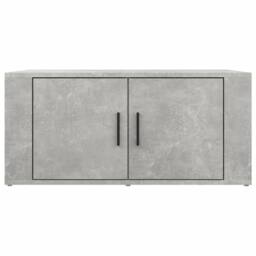 Berkfield Home Coffee Table Concrete Grey 80x50x36 cm Engineered Wood - Size: 80 x 50 x 36 cm - thumbnail 5