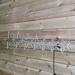 Samuel Alexander 1.2m Light up 7 Star Christmas Silhouette Rope Light with Blue & Cool White LEDs - thumbnail 5