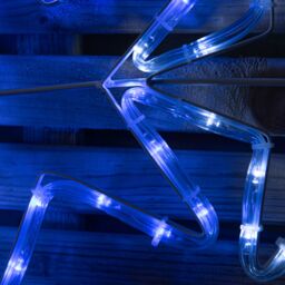Samuel Alexander 1.2m Light up 7 Star Christmas Silhouette Rope Light with Blue & Cool White LEDs - thumbnail 8