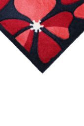 JVL Solemate® Hand Carved Posy Doormat 57 X 100 cm in Red - Size: 57 cm x 100 cm - thumbnail 5