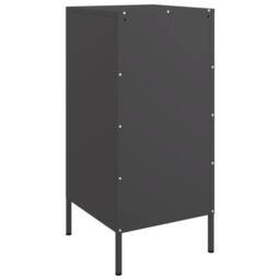 Berkfield Home Sideboards 2 pcs Black 36x39x79 cm Steel - Size: 36 x 39 x 79 cm - thumbnail 9