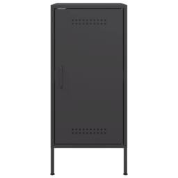 Berkfield Home Sideboards 2 pcs Black 36x39x79 cm Steel - Size: 36 x 39 x 79 cm - thumbnail 7