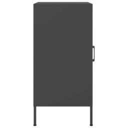 Berkfield Home Sideboards 2 pcs Black 36x39x79 cm Steel - Size: 36 x 39 x 79 cm - thumbnail 8