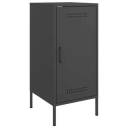 Berkfield Home Sideboards 2 pcs Black 36x39x79 cm Steel - Size: 36 x 39 x 79 cm - thumbnail 6