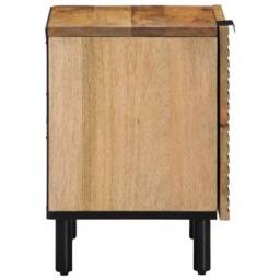 Berkfield Home Beautiful Bedside Cabinets 2 pcs Brown 40x33x46 cm Solid Wood Mango - Size: 40 x 33 x 46 cm - thumbnail 5