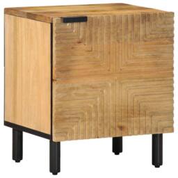 Berkfield Home Beautiful Bedside Cabinets 2 pcs Brown 40x33x46 cm Solid Wood Mango - Size: 40 x 33 x 46 cm - thumbnail 1