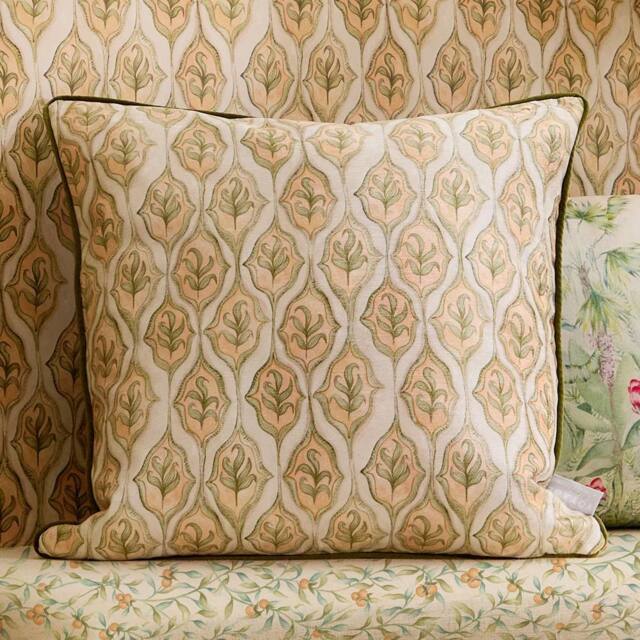 Voyage Maison Zephyr Printed Velvet Cushion in Beige - Size: 50 cm x 50 cm - image 1