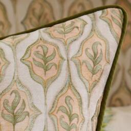 Voyage Maison Zephyr Printed Velvet Cushion in Beige - Size: 50 cm x 50 cm - thumbnail 5