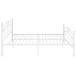 Berkfield Home Bed Frame White Metal 180x200 cm Super King - thumbnail 4