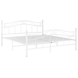 Berkfield Home Bed Frame White Metal 180x200 cm Super King - thumbnail 2