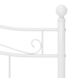 Berkfield Home Bed Frame White Metal 180x200 cm Super King - thumbnail 6