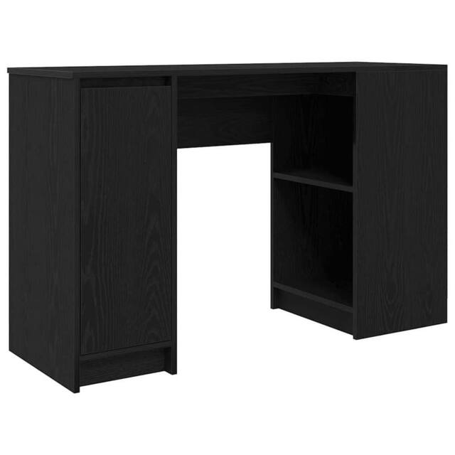 Berkfield Home Desk Black Oak 120x42x76 cm Engineered Wood - Size: 120 x 42 x 76 cm - image 1