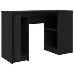 Berkfield Home Desk Black Oak 120x42x76 cm Engineered Wood - Size: 120 x 42 x 76 cm - thumbnail 5