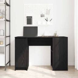 Berkfield Home Desk Black Oak 120x42x76 cm Engineered Wood - Size: 120 x 42 x 76 cm - thumbnail 3