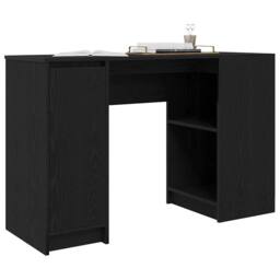 Berkfield Home Desk Black Oak 120x42x76 cm Engineered Wood - Size: 120 x 42 x 76 cm - thumbnail 4