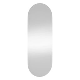 Berkfield Home Wall Mirror 15x40 cm Glass Oval in Silver - thumbnail 3