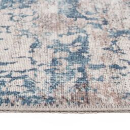 Kukoon 80x150cm Blue Abstract Washable Indoor Doormat Front Door Entrance Rug - Size: 80 cm x 150 cm - thumbnail 3