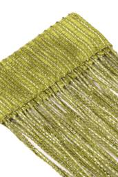 Neel Blue Glitter String Curtain Panel, Ivory, 200cm x 100cm in Bright Green - Size: 100 cm width x 200 cm drop - thumbnail 4