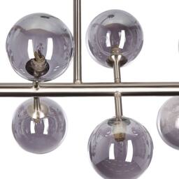 Wyld and Coco 10-Light Silver Glass Pendant Lamp - Modern Ceiling Light - thumbnail 5