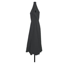 Berkfield Home Garden Parasol with LED Lights √∏395x245 cm Anthracite - Size: 395x245 cm - thumbnail 2