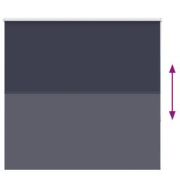 Berkfield Home Roller Blind Blackout Marine 155x130 cm Fabric Width 151.6 cm Pol… in Blue - thumbnail 5