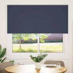 Berkfield Home Roller Blind Blackout Marine 155x130 cm Fabric Width 151.6 cm Pol… in Blue - thumbnail 3
