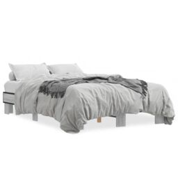 Berkfield Home Bed Frame without Mattress Grey Sonoma 120x200 cm - Size: Small Double - thumbnail 2