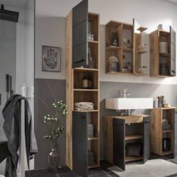 Cheshire Premium Summit Black Tall Cabinet - thumbnail 3