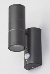 BHS Lighting Delting Up & Down Outdoor Wall Light with Sensor in Dark Grey - thumbnail 2